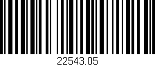 Código de barras (EAN, GTIN, SKU, ISBN): '22543.05'