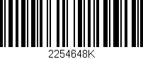 Código de barras (EAN, GTIN, SKU, ISBN): '2254648K'