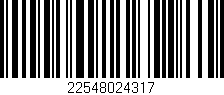 Código de barras (EAN, GTIN, SKU, ISBN): '22548024317'