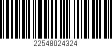 Código de barras (EAN, GTIN, SKU, ISBN): '22548024324'