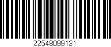 Código de barras (EAN, GTIN, SKU, ISBN): '22548099131'