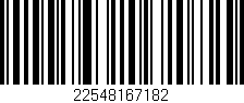 Código de barras (EAN, GTIN, SKU, ISBN): '22548167182'