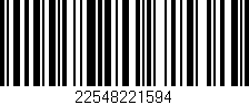 Código de barras (EAN, GTIN, SKU, ISBN): '22548221594'