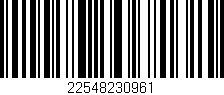 Código de barras (EAN, GTIN, SKU, ISBN): '22548230961'