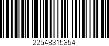 Código de barras (EAN, GTIN, SKU, ISBN): '22548315354'