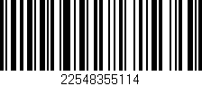 Código de barras (EAN, GTIN, SKU, ISBN): '22548355114'