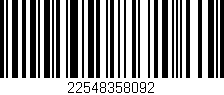 Código de barras (EAN, GTIN, SKU, ISBN): '22548358092'