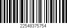 Código de barras (EAN, GTIN, SKU, ISBN): '22548375754'