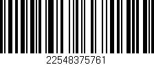 Código de barras (EAN, GTIN, SKU, ISBN): '22548375761'