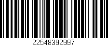 Código de barras (EAN, GTIN, SKU, ISBN): '22548392997'