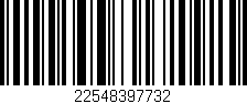 Código de barras (EAN, GTIN, SKU, ISBN): '22548397732'