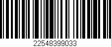 Código de barras (EAN, GTIN, SKU, ISBN): '22548399033'
