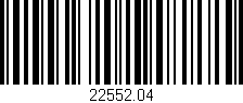 Código de barras (EAN, GTIN, SKU, ISBN): '22552.04'