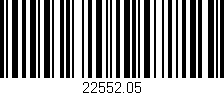 Código de barras (EAN, GTIN, SKU, ISBN): '22552.05'