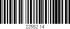 Código de barras (EAN, GTIN, SKU, ISBN): '22552.14'