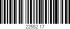 Código de barras (EAN, GTIN, SKU, ISBN): '22552.17'