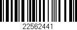 Código de barras (EAN, GTIN, SKU, ISBN): '22562441'