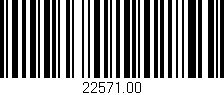 Código de barras (EAN, GTIN, SKU, ISBN): '22571.00'