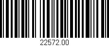Código de barras (EAN, GTIN, SKU, ISBN): '22572.00'