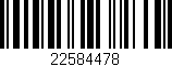 Código de barras (EAN, GTIN, SKU, ISBN): '22584478'