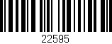 Código de barras (EAN, GTIN, SKU, ISBN): '22595'