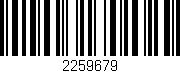 Código de barras (EAN, GTIN, SKU, ISBN): '2259679'