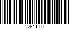 Código de barras (EAN, GTIN, SKU, ISBN): '22611.00'