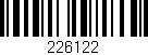 Código de barras (EAN, GTIN, SKU, ISBN): '226122'