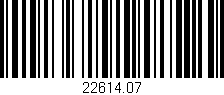 Código de barras (EAN, GTIN, SKU, ISBN): '22614.07'