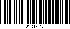 Código de barras (EAN, GTIN, SKU, ISBN): '22614.12'