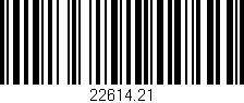 Código de barras (EAN, GTIN, SKU, ISBN): '22614.21'