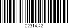 Código de barras (EAN, GTIN, SKU, ISBN): '22614.42'