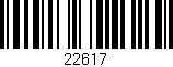 Código de barras (EAN, GTIN, SKU, ISBN): '22617'