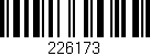 Código de barras (EAN, GTIN, SKU, ISBN): '226173'