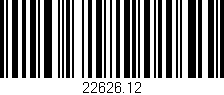 Código de barras (EAN, GTIN, SKU, ISBN): '22626.12'