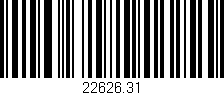 Código de barras (EAN, GTIN, SKU, ISBN): '22626.31'