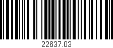 Código de barras (EAN, GTIN, SKU, ISBN): '22637.03'