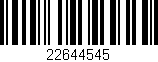 Código de barras (EAN, GTIN, SKU, ISBN): '22644545'