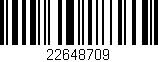 Código de barras (EAN, GTIN, SKU, ISBN): '22648709'