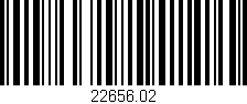 Código de barras (EAN, GTIN, SKU, ISBN): '22656.02'