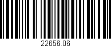 Código de barras (EAN, GTIN, SKU, ISBN): '22656.06'
