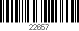 Código de barras (EAN, GTIN, SKU, ISBN): '22657'