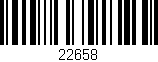 Código de barras (EAN, GTIN, SKU, ISBN): '22658'