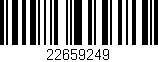 Código de barras (EAN, GTIN, SKU, ISBN): '22659249'