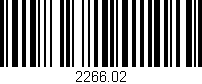 Código de barras (EAN, GTIN, SKU, ISBN): '2266.02'
