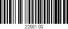 Código de barras (EAN, GTIN, SKU, ISBN): '22661.00'