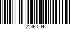 Código de barras (EAN, GTIN, SKU, ISBN): '22663.04'