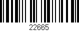 Código de barras (EAN, GTIN, SKU, ISBN): '22665'