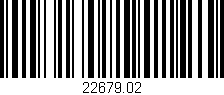 Código de barras (EAN, GTIN, SKU, ISBN): '22679.02'