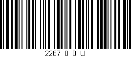 Código de barras (EAN, GTIN, SKU, ISBN): '2267_0_0_U'